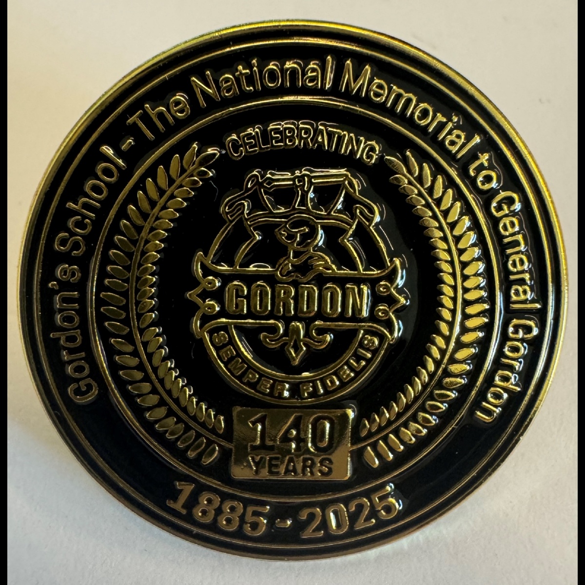 Gordon's 140th Anniversary Pin Badge